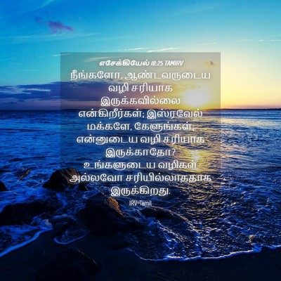 Picture 04 - எசேக்கியேல் 18:25 TAMIRV - நீங்களோ, - Bible Verse Picture