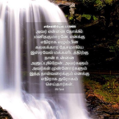 Picture 04 - எசேக்கியேல் 2:3 TAMIRV - அவர் என்னை நோக்கி: - Bible Verse Picture