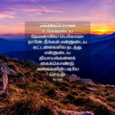 Picture 04 - எசேக்கியேல் 20:19 TAMIRV - உங்களுடைய - Bible Verse Picture