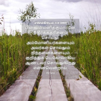 Picture 04 - எசேக்கியேல் 21:28 TAMIRV - பின்னும் - Bible Verse Picture