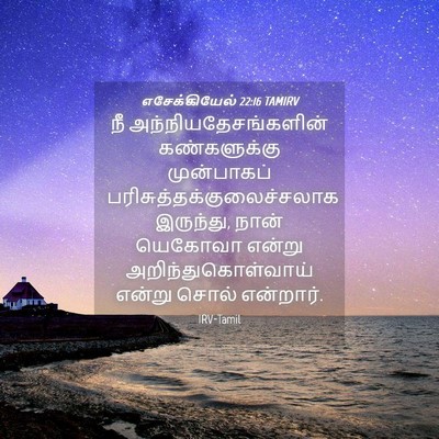 Picture 04 - எசேக்கியேல் 22:16 TAMIRV - நீ - Bible Verse Picture