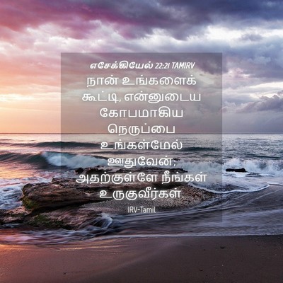 Picture 04 - எசேக்கியேல் 22:21 TAMIRV - நான் உங்களைக் - Bible Verse Picture