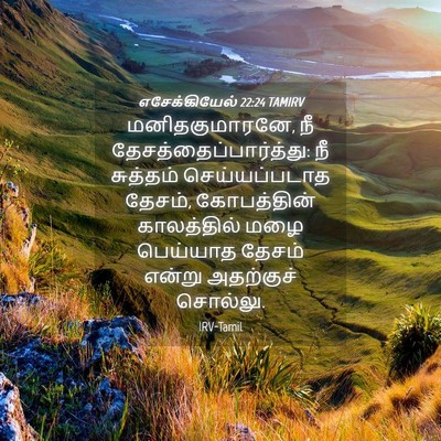 Picture 04 - எசேக்கியேல் 22:24 TAMIRV - மனிதகுமாரனே, நீ - Bible Verse Picture