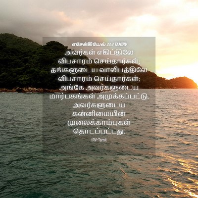 Picture 04 - எசேக்கியேல் 23:3 TAMIRV - அவர்கள் எகிப்திலே - Bible Verse Picture