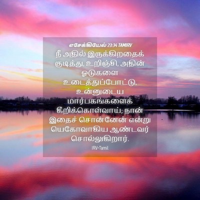 Picture 04 - எசேக்கியேல் 23:34 TAMIRV - நீ அதில் - Bible Verse Picture