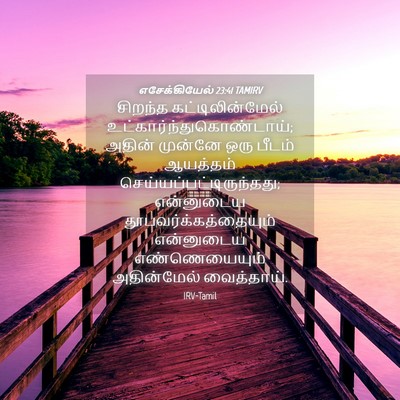 Picture 04 - எசேக்கியேல் 23:41 TAMIRV - சிறந்த - Bible Verse Picture