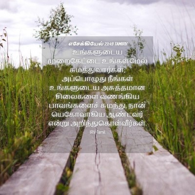 Picture 04 - எசேக்கியேல் 23:49 TAMIRV - உங்களுடைய - Bible Verse Picture