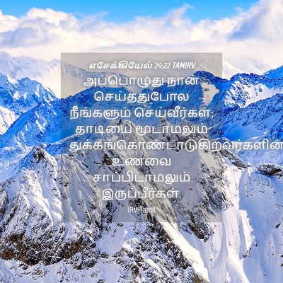Picture 04 - எசேக்கியேல் 24:22 TAMIRV - அப்பொழுது நான் - Bible Verse Picture