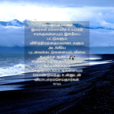Picture 04 - எசேக்கியேல் 27:24 TAMIRV - இவர்கள் எல்லாவித - Bible Verse Picture