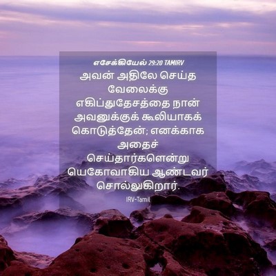 Picture 04 - எசேக்கியேல் 29:20 TAMIRV - அவன் அதிலே செய்த - Bible Verse Picture