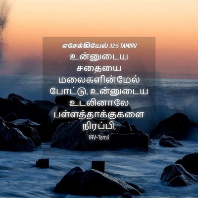 Picture 04 - எசேக்கியேல் 32:5 TAMIRV - உன்னுடைய சதையை - Bible Verse Picture