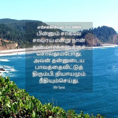 Picture 04 - எசேக்கியேல் 33:14 TAMIRV - பின்னும் சாகவே - Bible Verse Picture