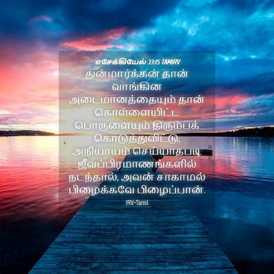 Picture 04 - எசேக்கியேல் 33:15 TAMIRV - துன்மார்க்கன் - Bible Verse Picture
