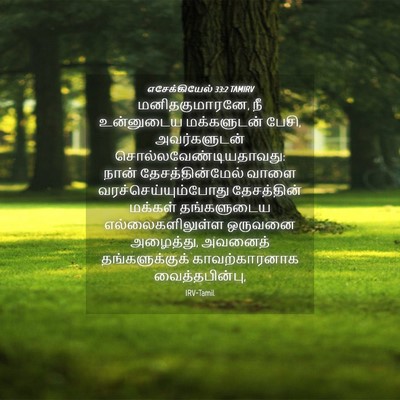 Picture 04 - எசேக்கியேல் 33:2 TAMIRV - மனிதகுமாரனே, நீ - Bible Verse Picture