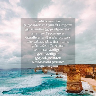 Picture 04 - எசேக்கியேல் 33:27 TAMIRV - நீ அவர்களை நோக்கி: - Bible Verse Picture