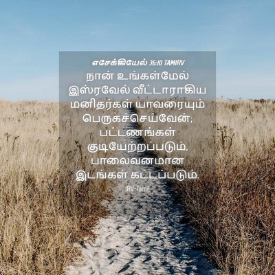 Picture 04 - எசேக்கியேல் 36:10 TAMIRV - நான் உங்கள்மேல் - Bible Verse Picture