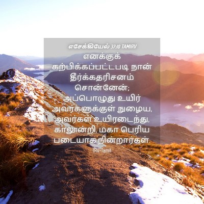 Picture 04 - எசேக்கியேல் 37:10 TAMIRV - எனக்குக் - Bible Verse Picture
