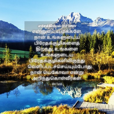 Picture 04 - எசேக்கியேல் 37:13 TAMIRV - என்னுடைய மக்களே, - Bible Verse Picture
