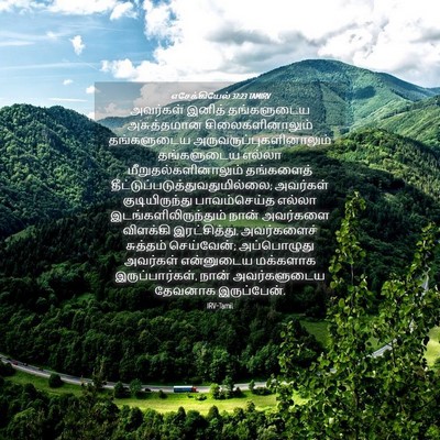 Picture 04 - எசேக்கியேல் 37:23 TAMIRV - அவர்கள் இனித் - Bible Verse Picture
