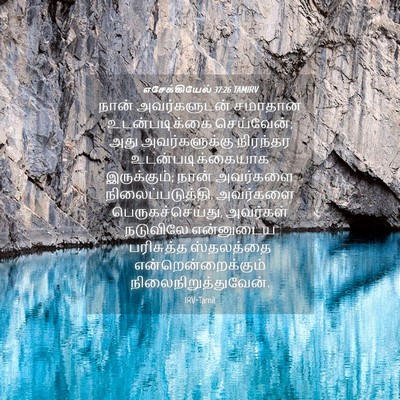 Picture 04 - எசேக்கியேல் 37:26 TAMIRV - நான் அவர்களுடன் - Bible Verse Picture
