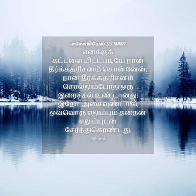 Picture 04 - எசேக்கியேல் 37:7 TAMIRV - எனக்குக் - Bible Verse Picture