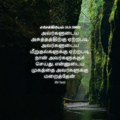 Picture 04 - எசேக்கியேல் 39:24 TAMIRV - அவர்களுடைய - Bible Verse Picture