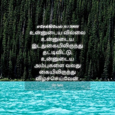 Picture 04 - எசேக்கியேல் 39:3 TAMIRV - உன்னுடைய வில்லை - Bible Verse Picture