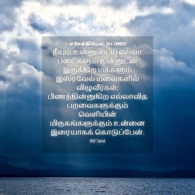 Picture 04 - எசேக்கியேல் 39:4 TAMIRV - நீயும் உன்னுடைய - Bible Verse Picture