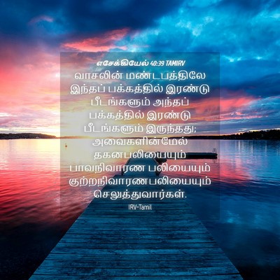 Picture 04 - எசேக்கியேல் 40:39 TAMIRV - வாசலின் - Bible Verse Picture