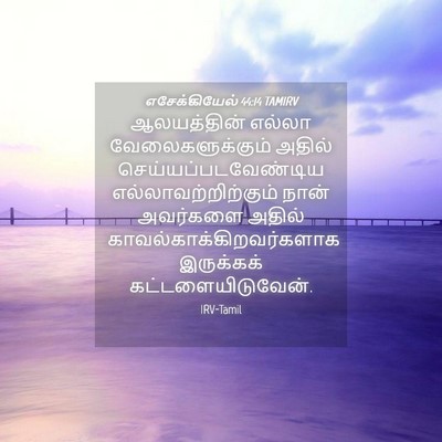 Picture 04 - எசேக்கியேல் 44:14 TAMIRV - ஆலயத்தின் எல்லா - Bible Verse Picture