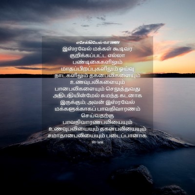 Picture 04 - எசேக்கியேல் 45:17 TAMIRV - இஸ்ரவேல் மக்கள் - Bible Verse Picture
