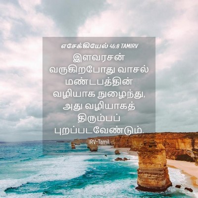 Picture 04 - எசேக்கியேல் 46:8 TAMIRV - இளவரசன் - Bible Verse Picture