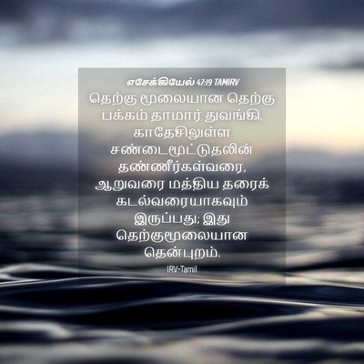 Picture 04 - எசேக்கியேல் 47:19 TAMIRV - தெற்கு மூலையான - Bible Verse Picture