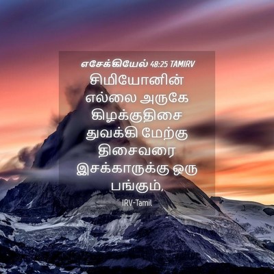 Picture 04 - எசேக்கியேல் 48:25 TAMIRV - சிமியோனின் எல்லை - Bible Verse Picture