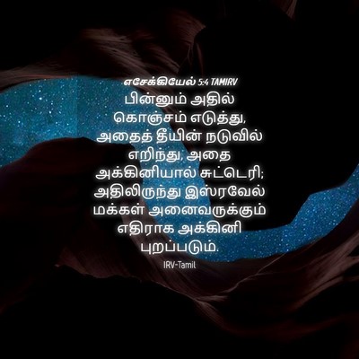 Picture 04 - எசேக்கியேல் 5:4 TAMIRV - பின்னும் அதில் - Bible Verse Picture