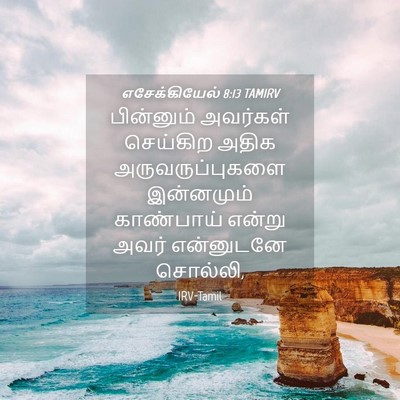 Picture 04 - எசேக்கியேல் 8:13 TAMIRV - பின்னும் அவர்கள் - Bible Verse Picture