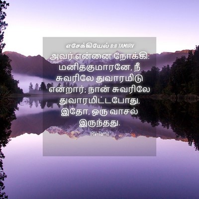 Picture 04 - எசேக்கியேல் 8:8 TAMIRV - அவர் என்னை நோக்கி: - Bible Verse Picture