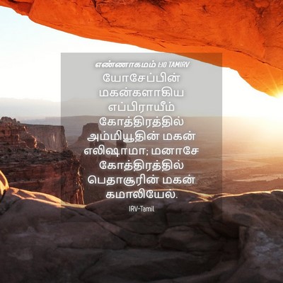 Picture 04 - எண்ணாகமம் 1:10 TAMIRV - யோசேப்பின் - Bible Verse Picture