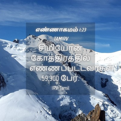 Picture 04 - எண்ணாகமம் 1:23 TAMIRV - சிமியோன் - Bible Verse Picture
