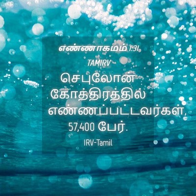 Picture 04 - எண்ணாகமம் 1:31 TAMIRV - செபுலோன் - Bible Verse Picture