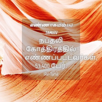 Picture 04 - எண்ணாகமம் 1:43 TAMIRV - நப்தலி - Bible Verse Picture