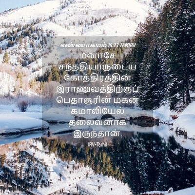 Picture 04 - எண்ணாகமம் 10:23 TAMIRV - மனாசே - Bible Verse Picture