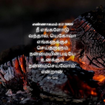 Picture 04 - எண்ணாகமம் 10:32 TAMIRV - நீ எங்களோடு - Bible Verse Picture