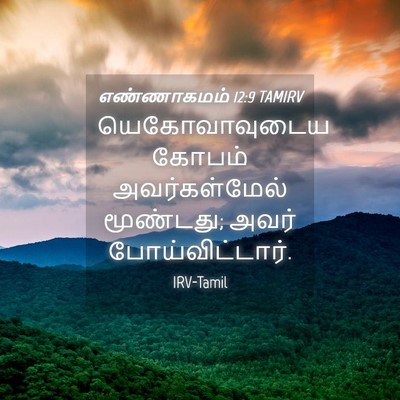 Picture 04 - எண்ணாகமம் 12:9 TAMIRV - யெகோவாவுடைய கோபம் - Bible Verse Picture