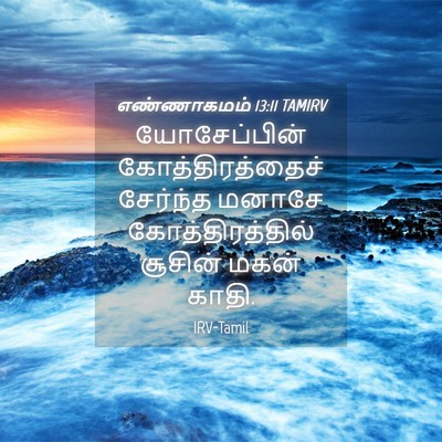 Picture 04 - எண்ணாகமம் 13:11 TAMIRV - யோசேப்பின் - Bible Verse Picture