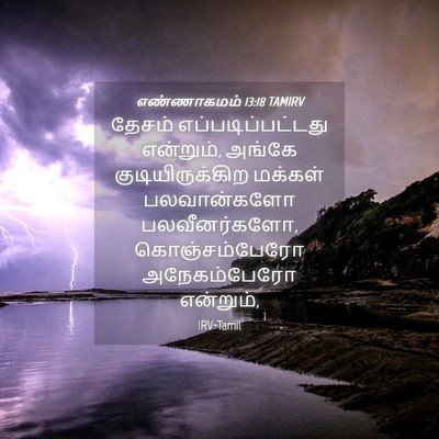 Picture 04 - எண்ணாகமம் 13:18 TAMIRV - தேசம் - Bible Verse Picture