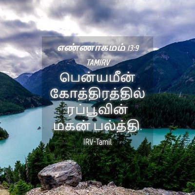 Picture 04 - எண்ணாகமம் 13:9 TAMIRV - பென்யமீன் - Bible Verse Picture