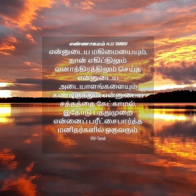 Picture 04 - எண்ணாகமம் 14:22 TAMIRV - என்னுடைய - Bible Verse Picture