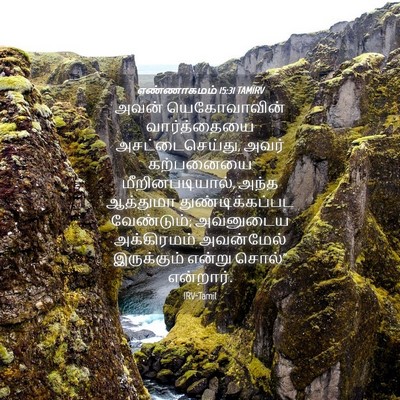 Picture 04 - எண்ணாகமம் 15:31 TAMIRV - அவன் யெகோவாவின் - Bible Verse Picture