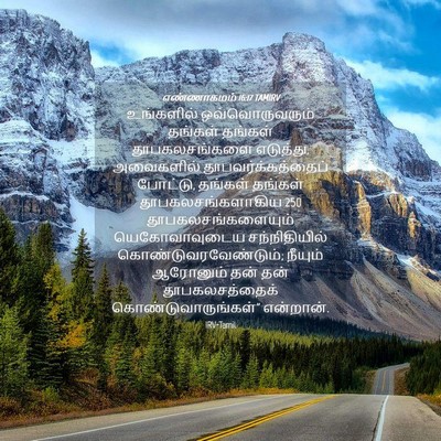 Picture 04 - எண்ணாகமம் 16:17 TAMIRV - உங்களில் - Bible Verse Picture